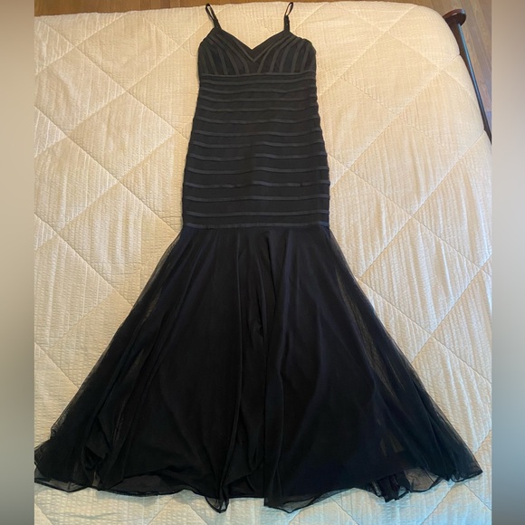 Rue de la Paix Vintage Black mermaid formal gown prom wedding; Size 4 - Picture 12 of 12